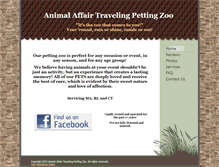Tablet Screenshot of animalaffair.net